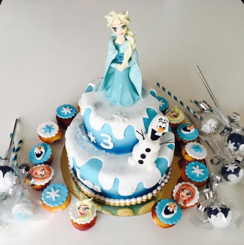 Gâteau Reine des Neiges